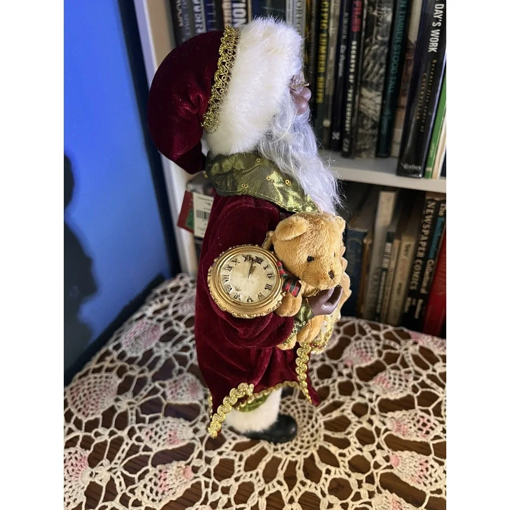 Christmas Collectible Santa Black African American‎ Santa Figure 16